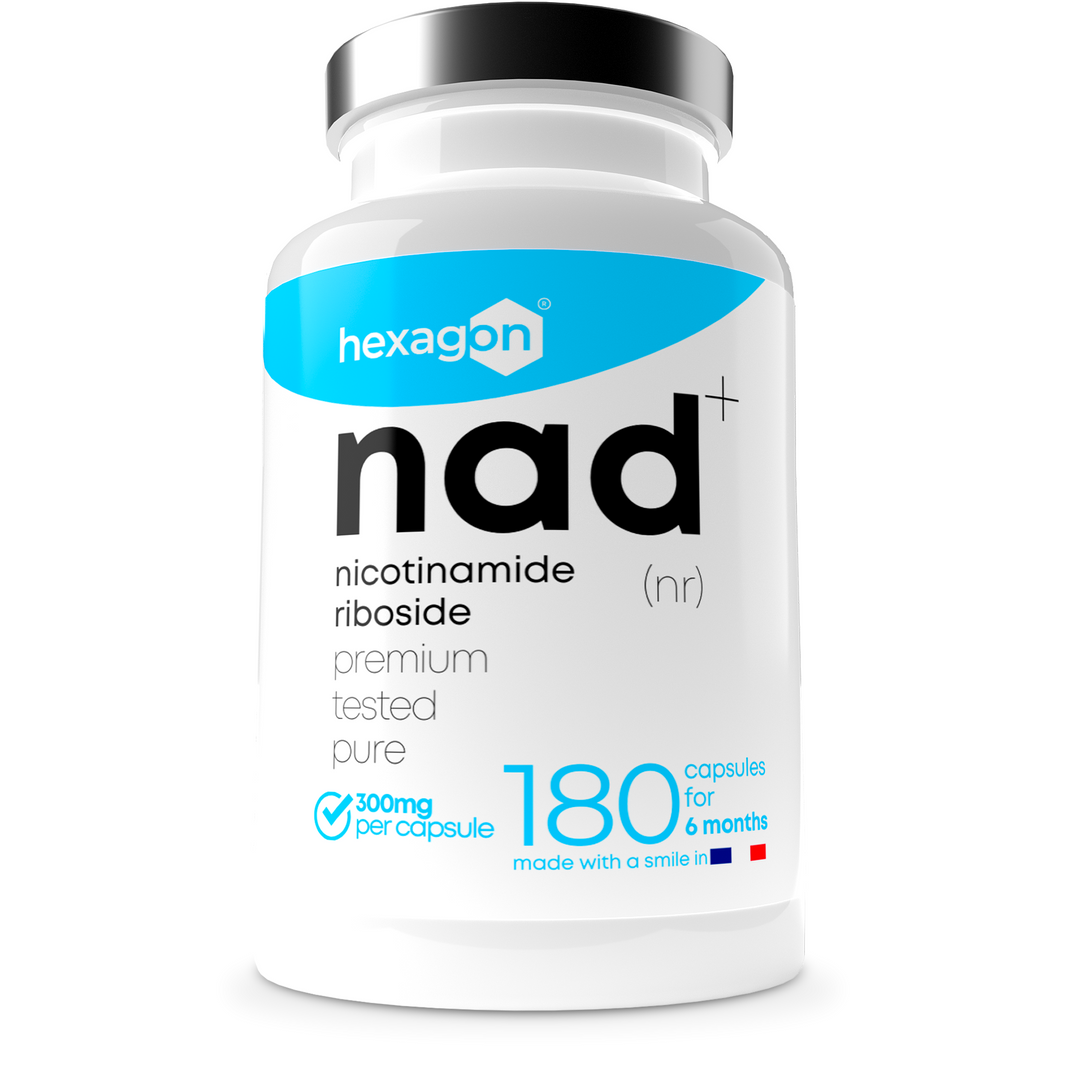NAD+ Nicotinamide Riboside Chloride 300mg - Boost Cellulaire - 180 Gélules