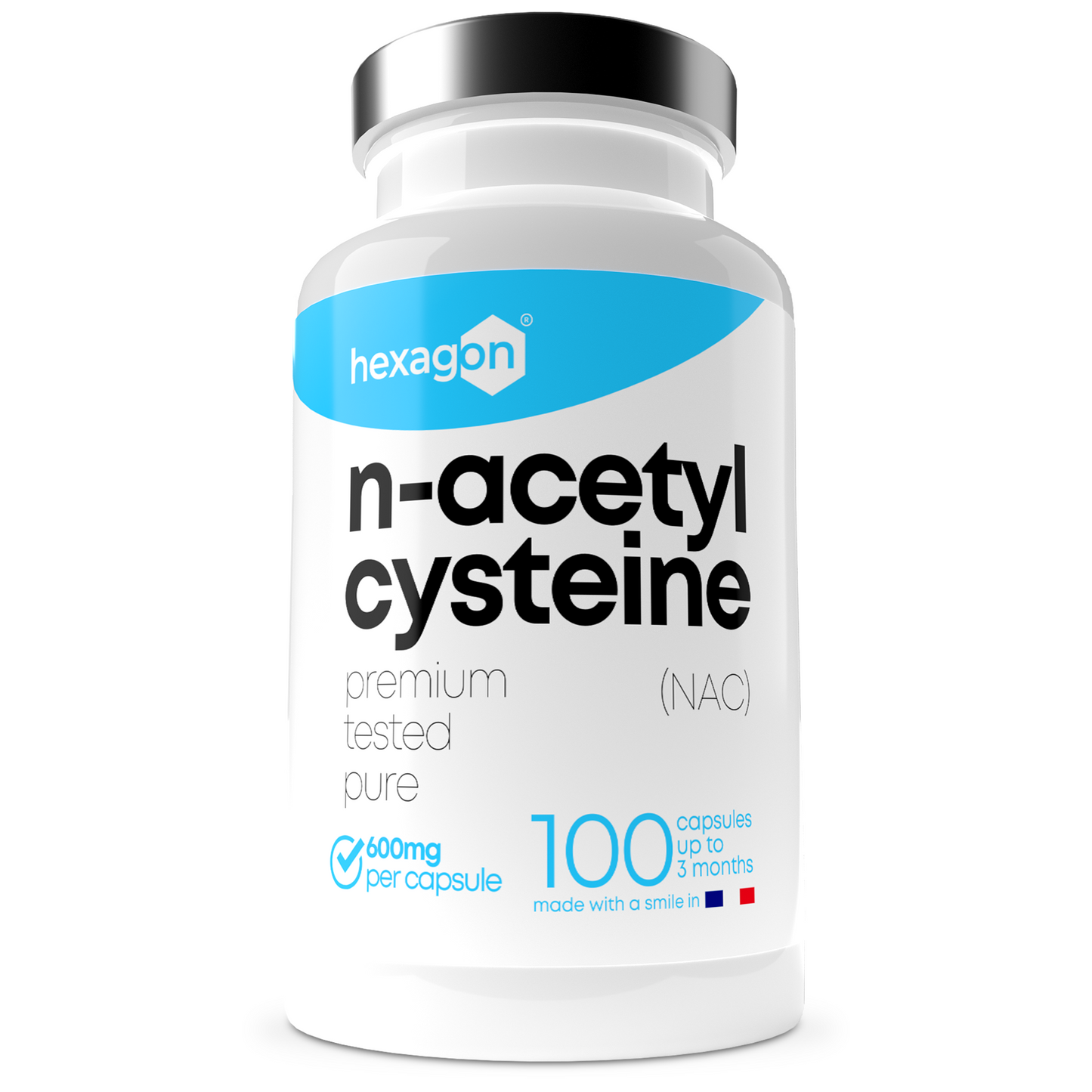 NAC N-Acetyl-Cysteine 600mg - Antioxydant - 100 Gélules