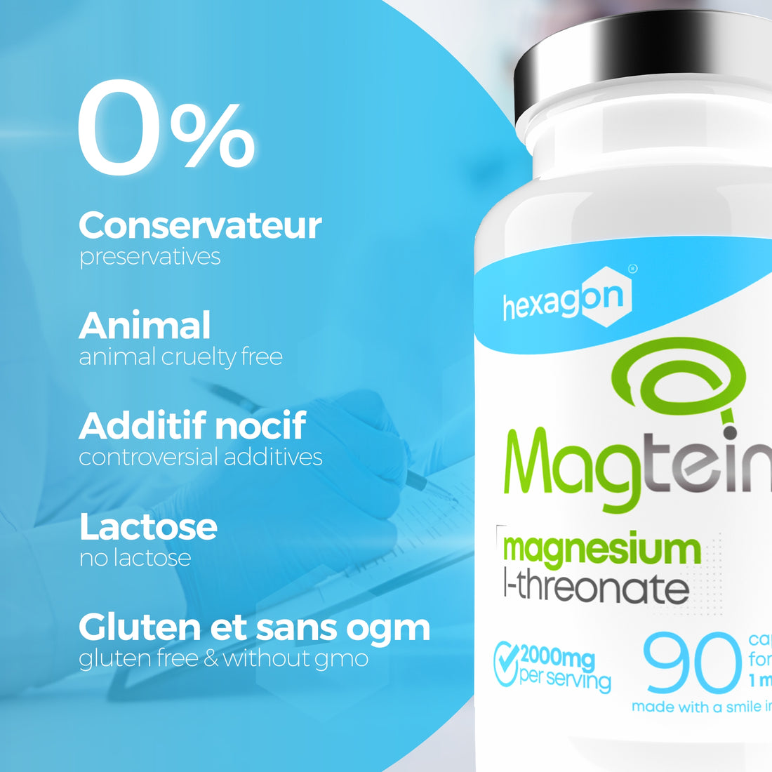 Magtein gamme Hexagon Supplements
