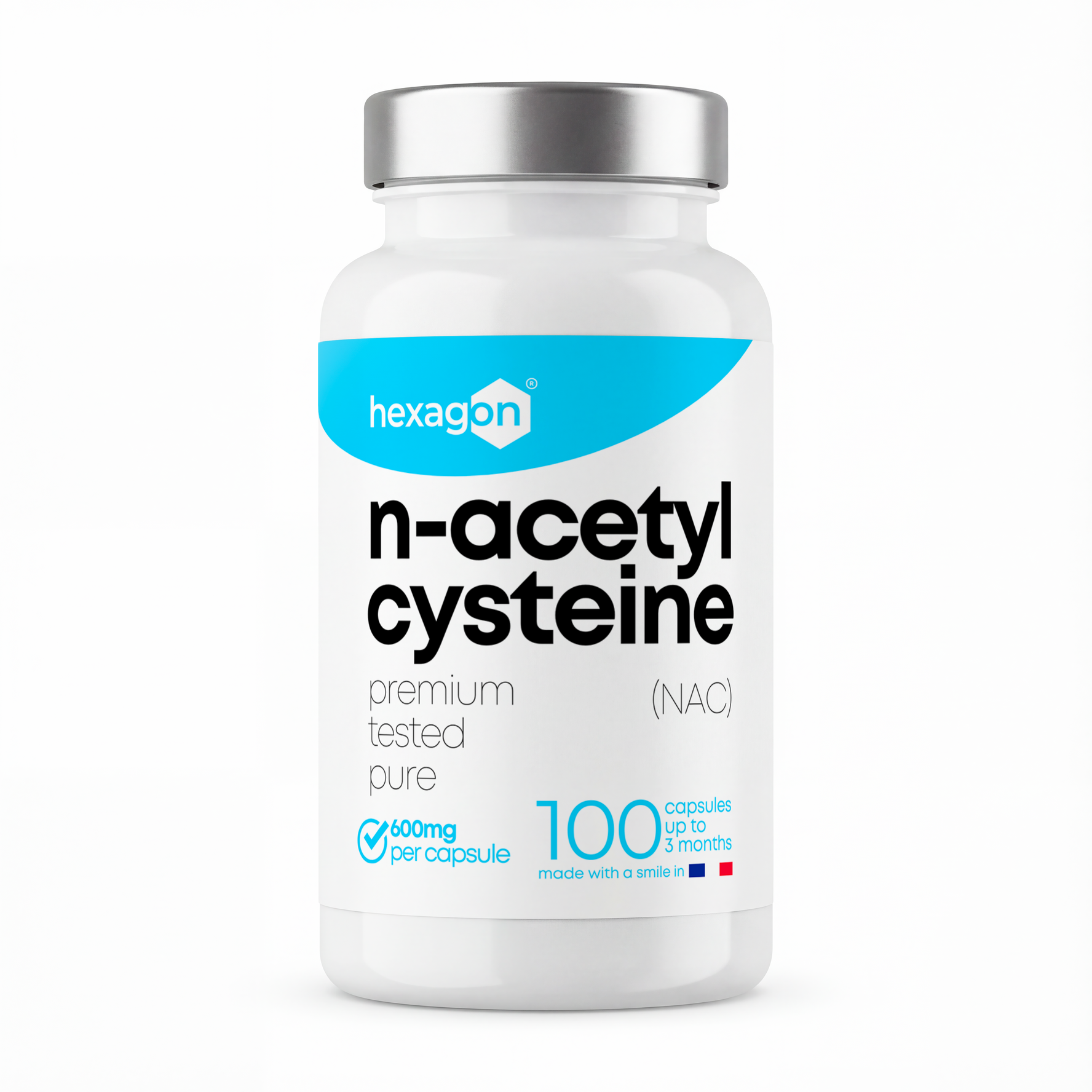 NAC N-Acetyl-Cysteine 600mg - Antioxydant - 100 Gélules
