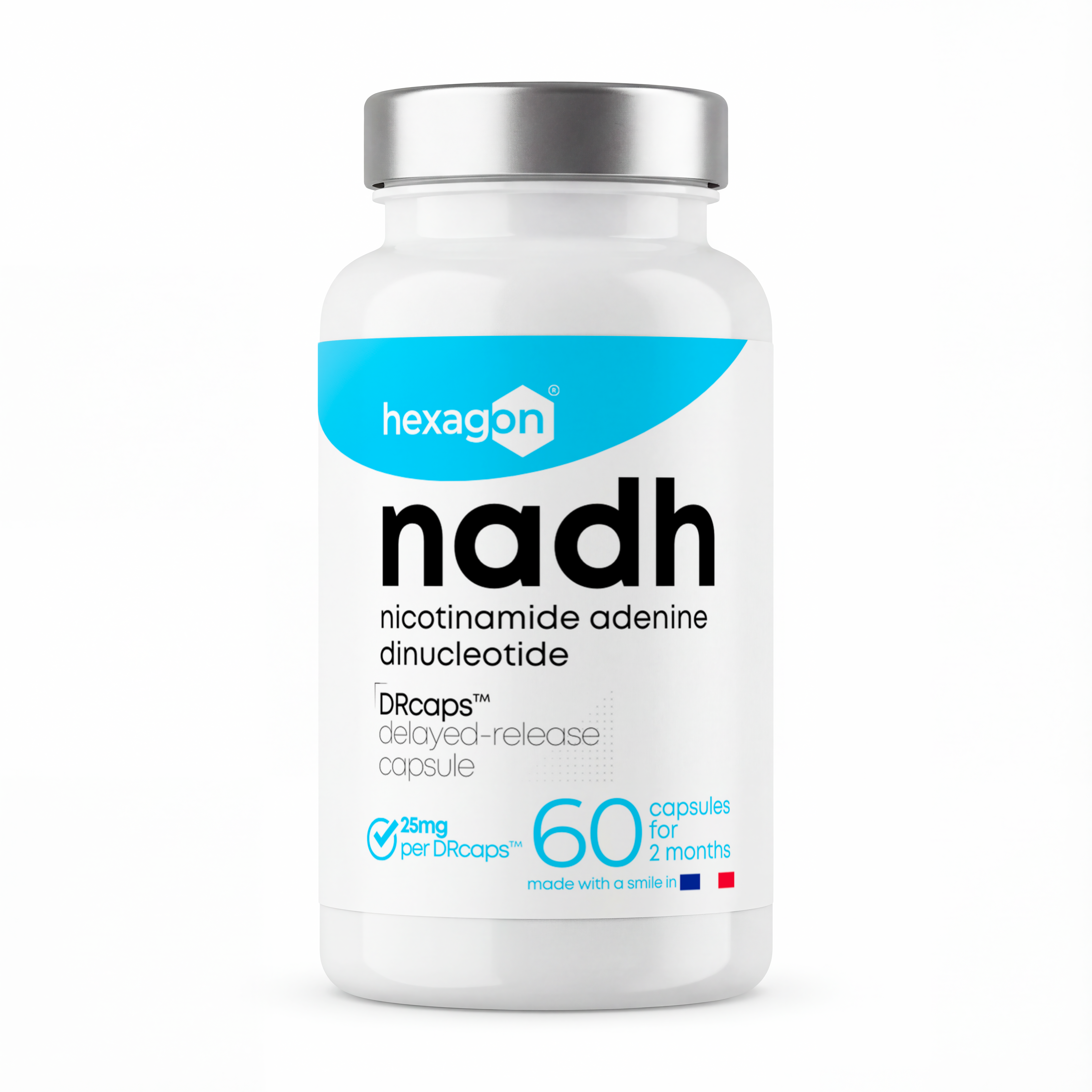 NADH 25mg - DRcaps™ Libération Retardée - Énergie & Boost - 60 Gélules