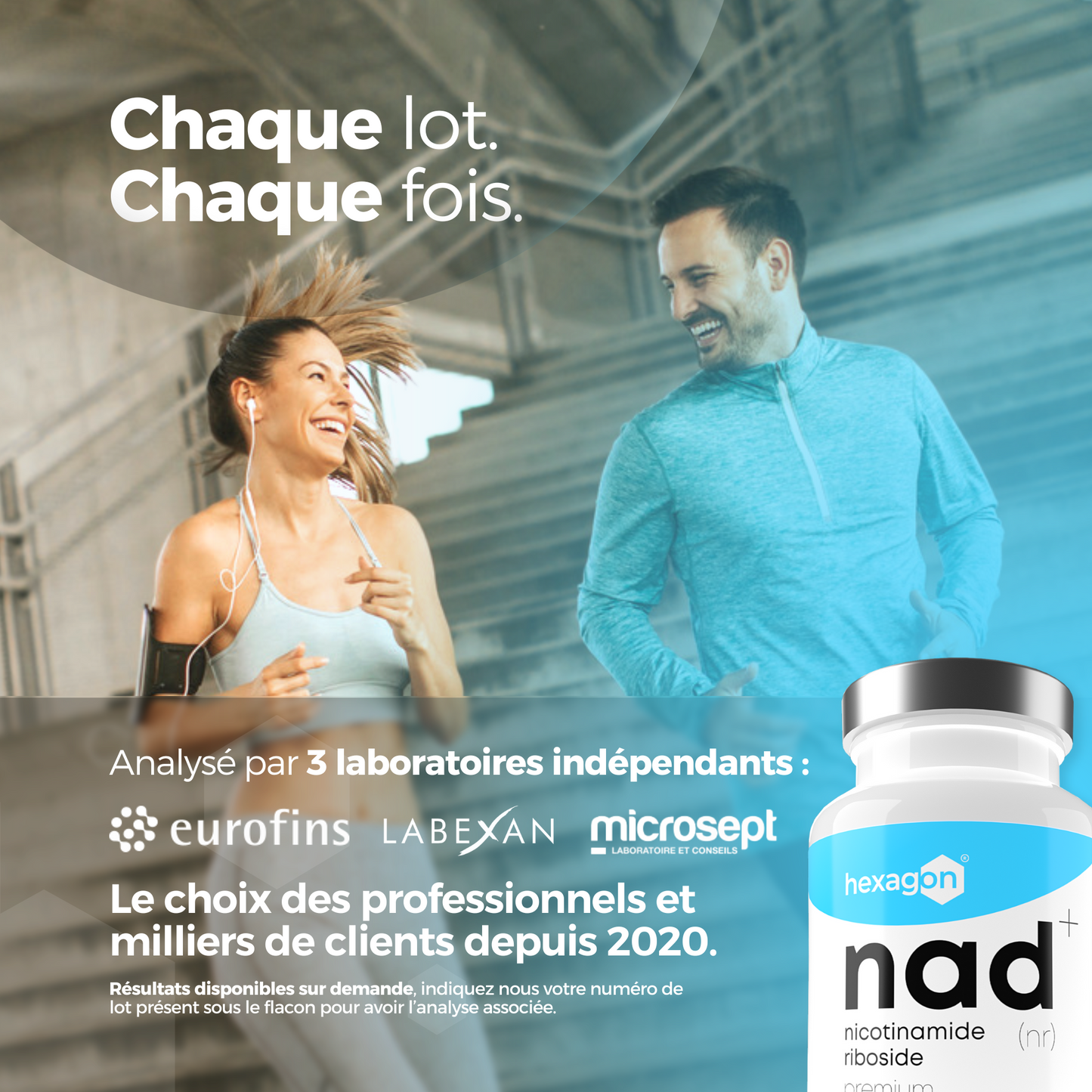 NAD+ Nicotinamide Riboside Chloride 300mg - Boost Cellulaire - 30 Gélules