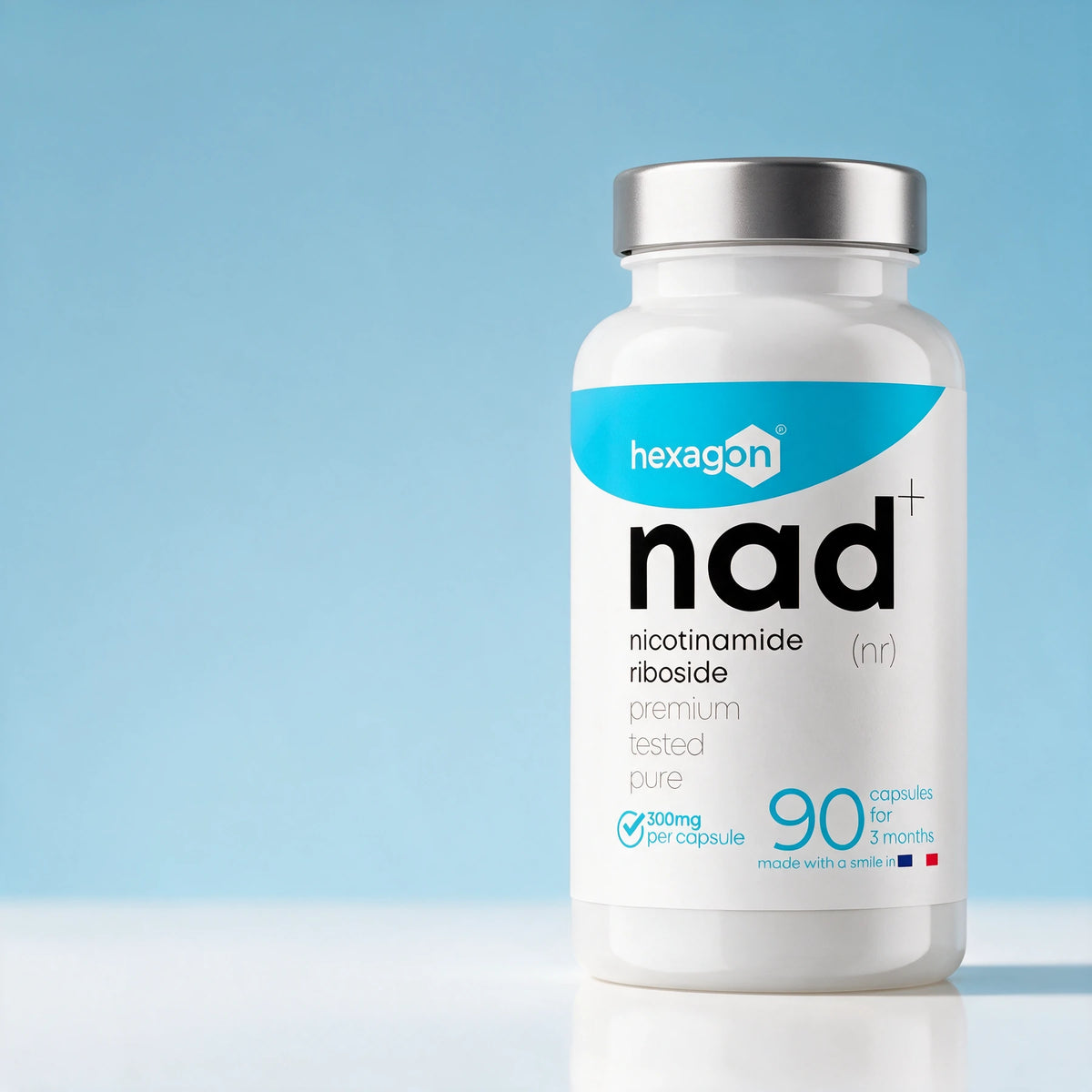 NAD+ (NR) 300mg Hexagon® — Dėmesys kokybei