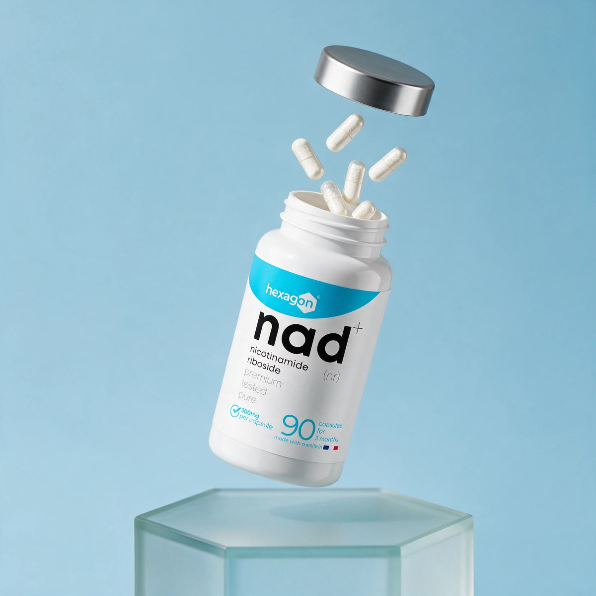 NAD+ (NR) 300mg Hexagon® — Išsami sudėtis