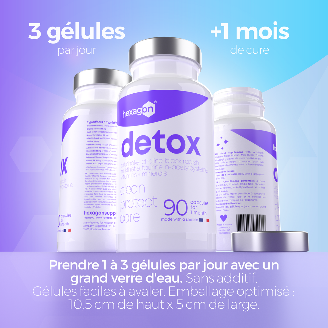 Detox - Complexe Détoxifiant - 90 Gélules