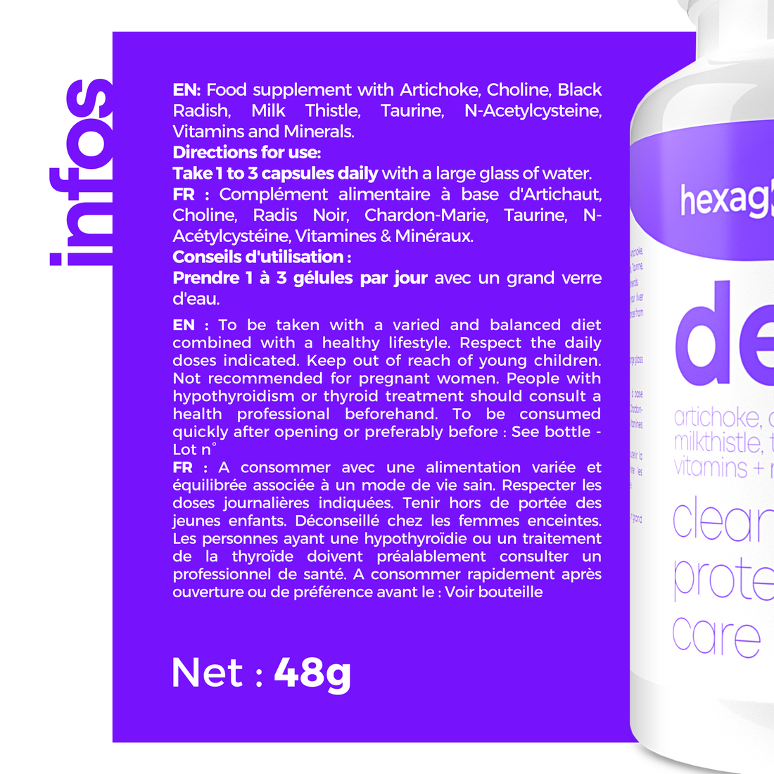 Detox - Complexe Détoxifiant - 90 Gélules