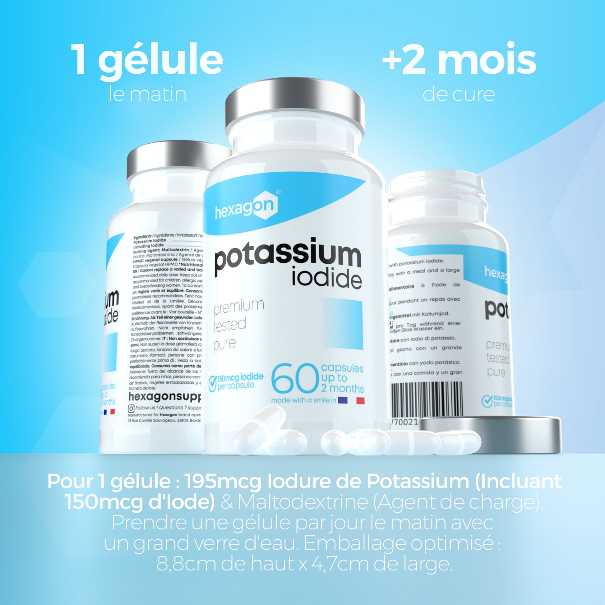 IODE 150 MCG, 365 petits comprimés, Iode thyroide