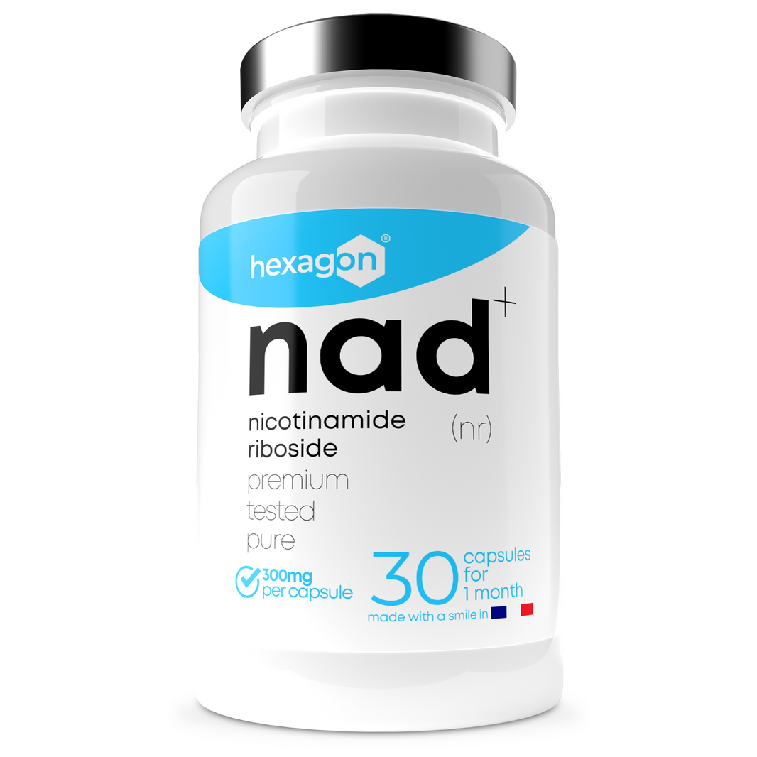 NAD+ Nicotinamide Riboside Chloride 300mg - Boost Cellulaire - 30 Gélules
