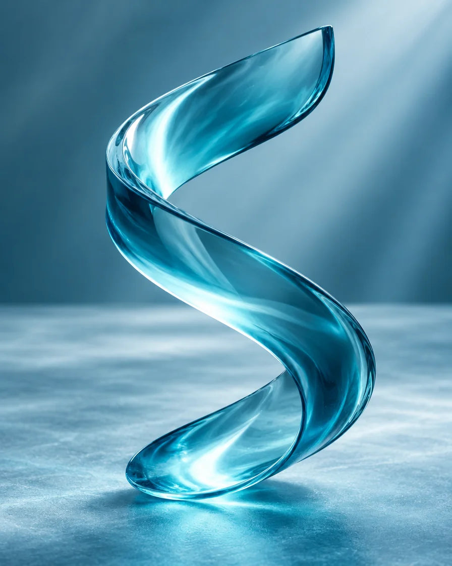 Ruban de verre cyan, métaphore de l’énergie