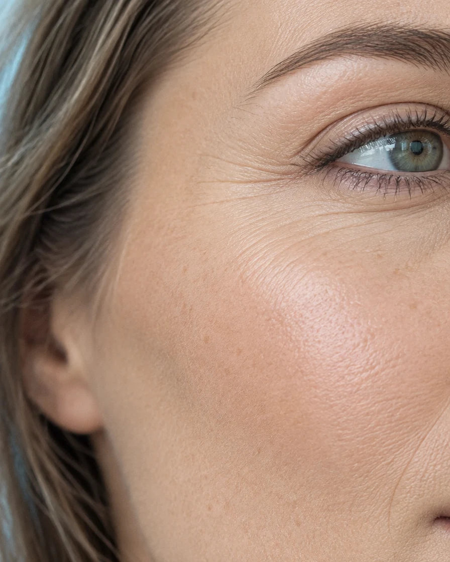 Gros plan de la texture naturelle de la peau